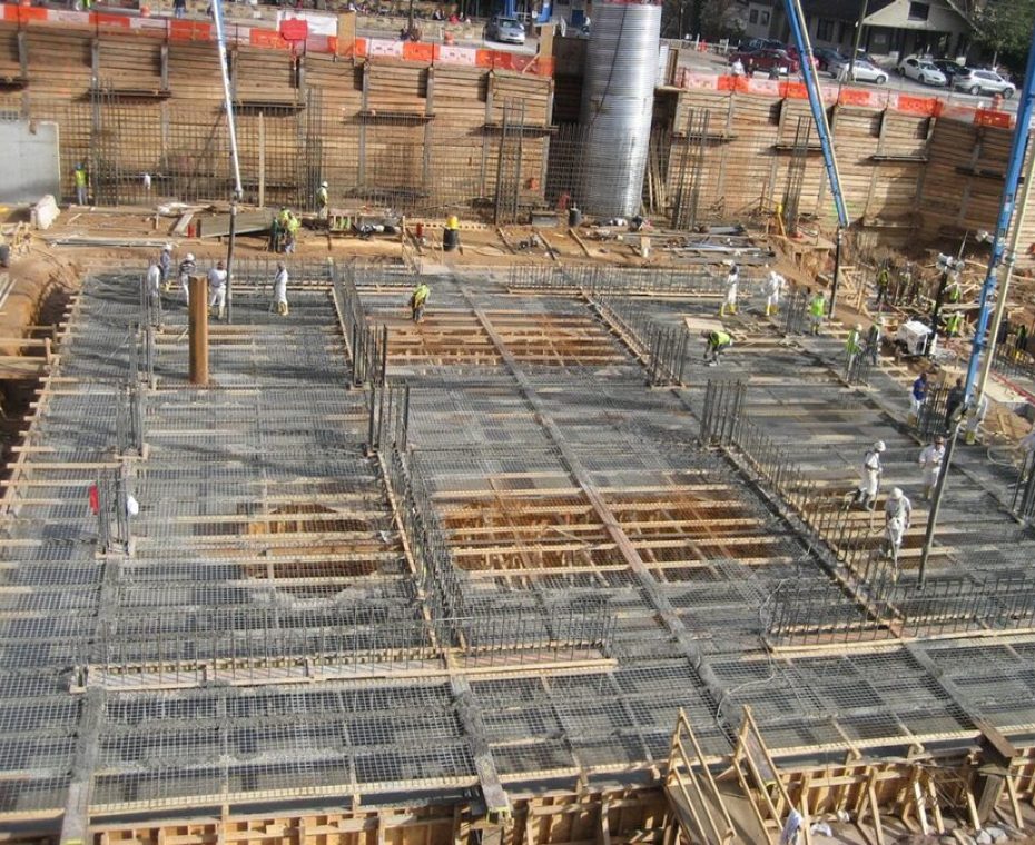 Construction pile cap 3, photo: Gerdau Ameristeel.